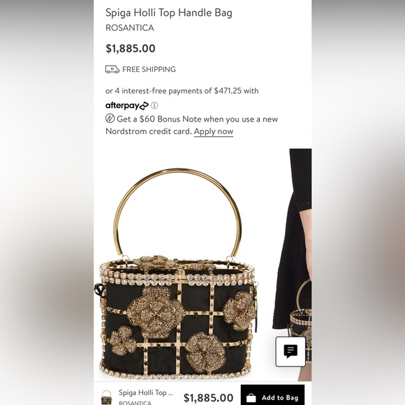 Rosantica Spiga Hollie Top Handle Bag, Brand New with tags and authenticity - Picture 2 of 2